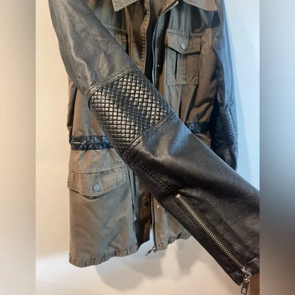 John + Jenn Brown and Black Utility Jacket - Picture 2 of 10